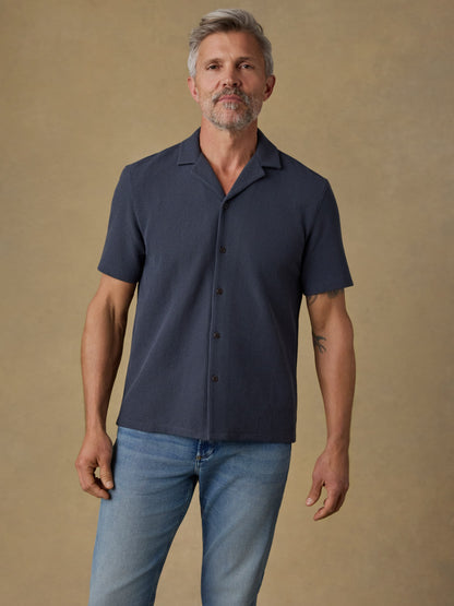 Short-Sleeve Oasis Camp Shirt - Granite Navy