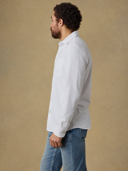 Costa Piqué Shirt - Pure White