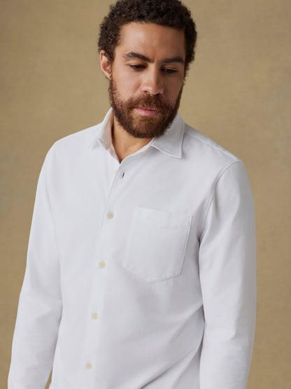 Costa Piqué Shirt - Pure White