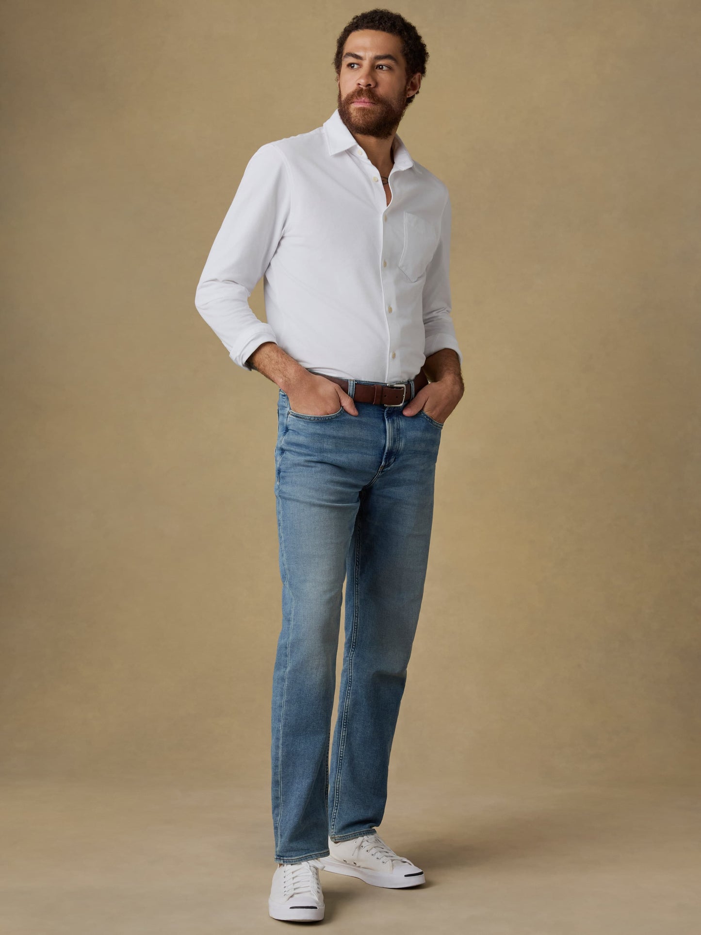 Costa Piqué Shirt - Pure White
