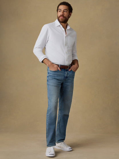 Costa Piqué Shirt - Pure White
