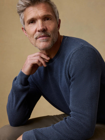 Sunwashed Crewneck Sweater - Blue Nights