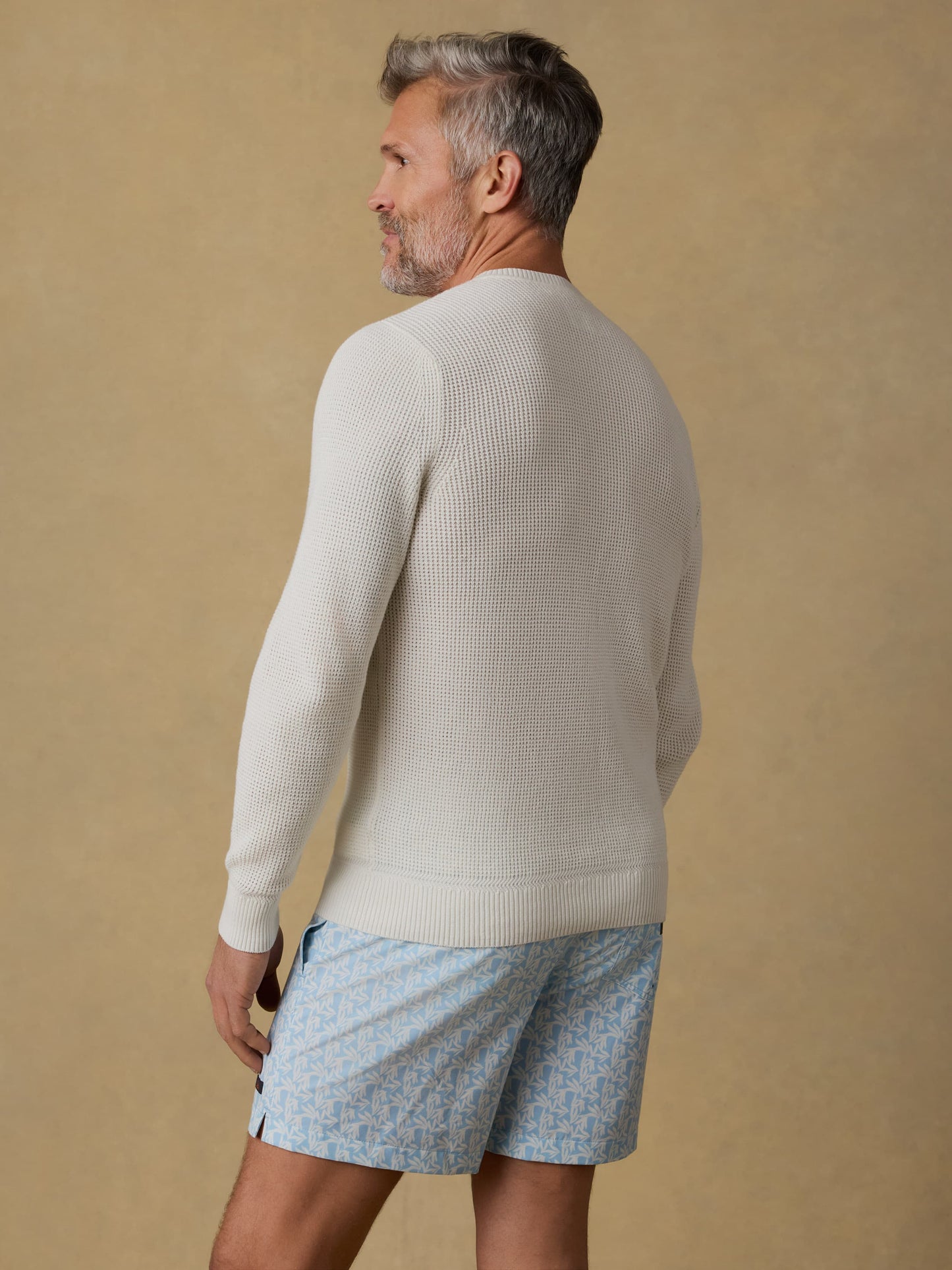 Sunwashed Crewneck Sweater - White Shell