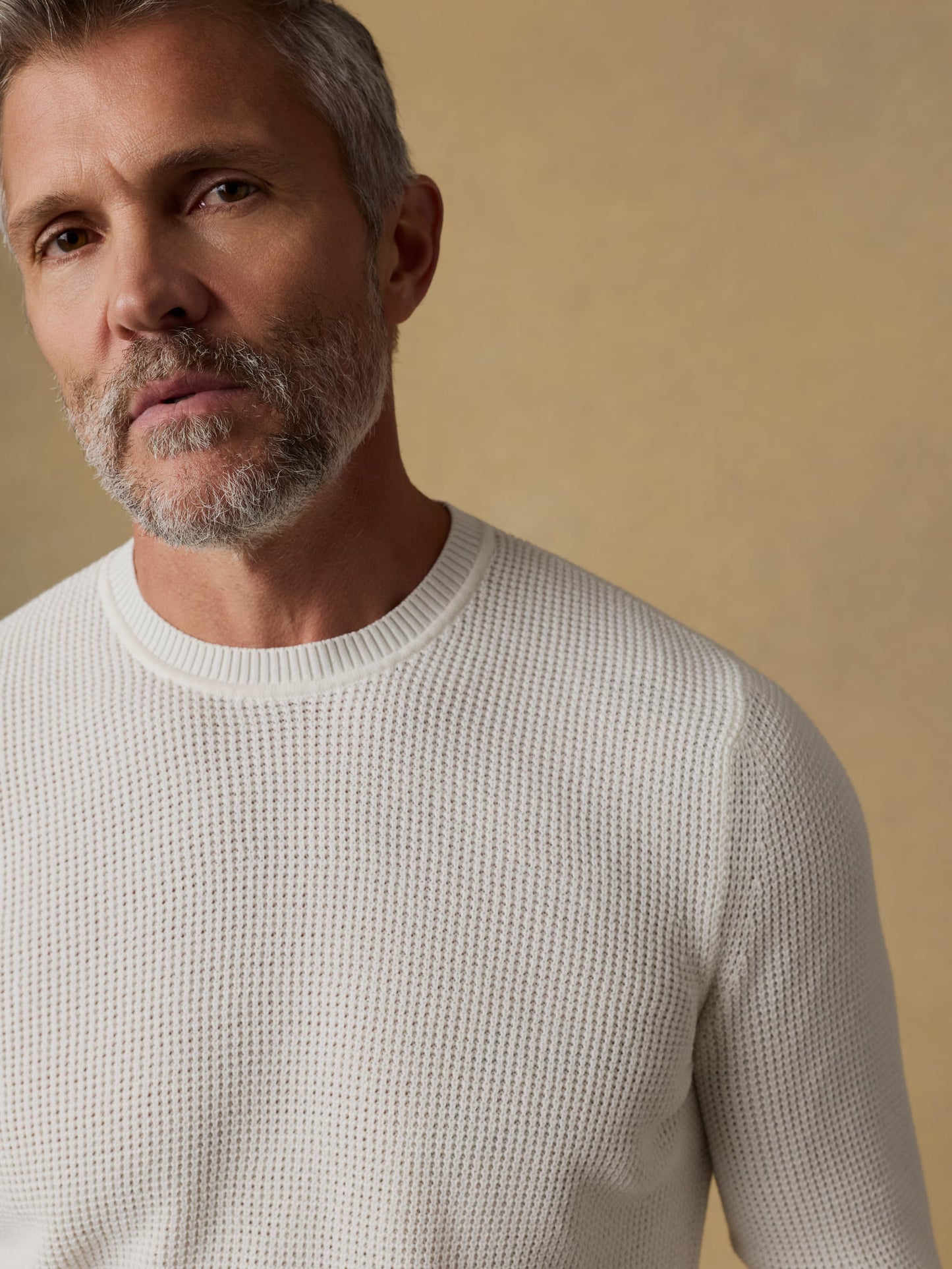 Sunwashed Crewneck Sweater - White Shell