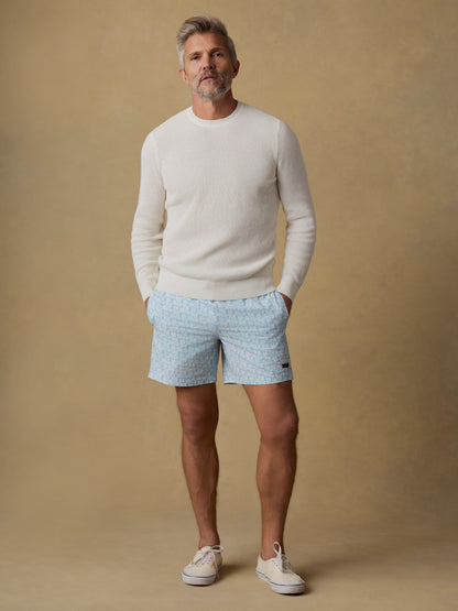 Sunwashed Crewneck Sweater - White Shell