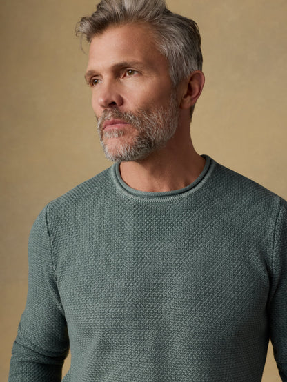 Sunwashed Dockside Sweater - Mountain Olive