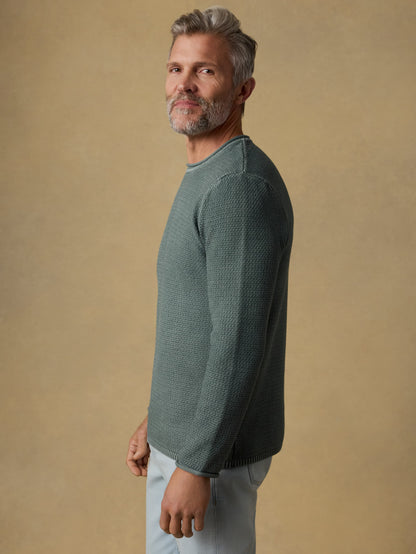 Sunwashed Dockside Sweater - Mountain Olive