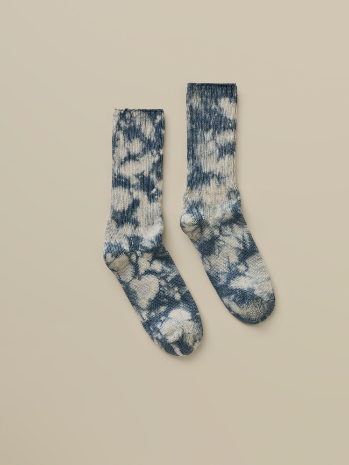 Sunwashed Tie Dye Sock - Deep Marine