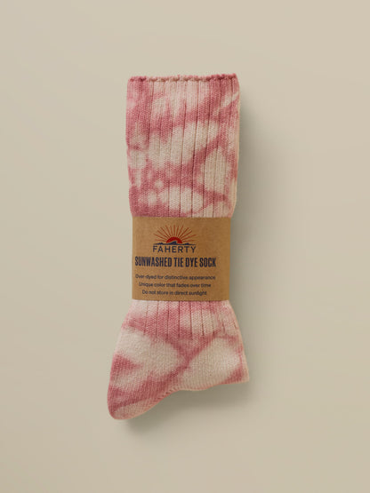 Sunwashed Tie Dye Sock - Faded Flag