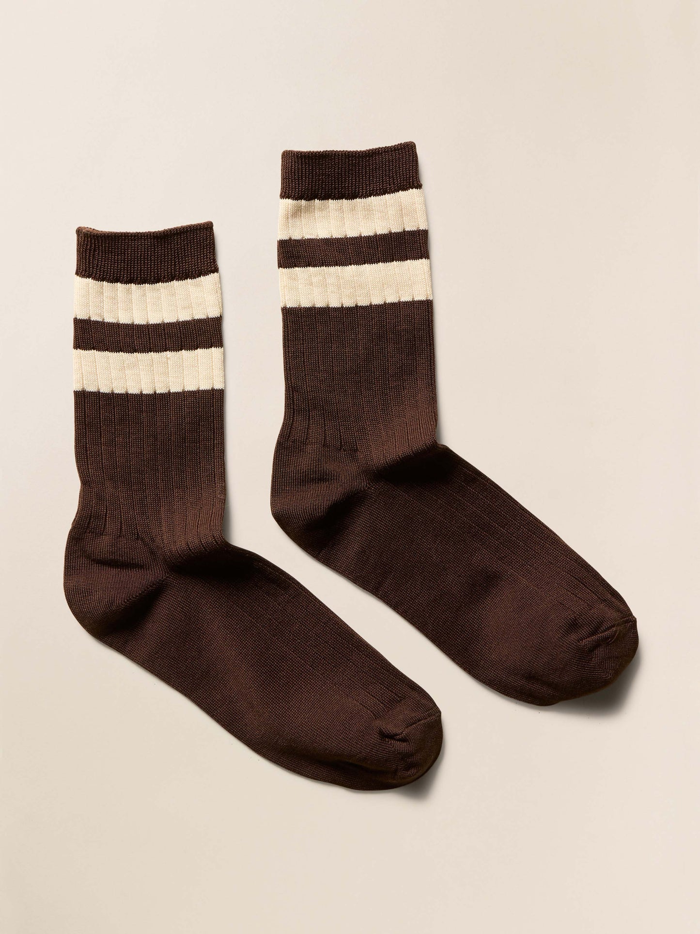 Le Bon Shoppe Her Varsity Socks - Espresso