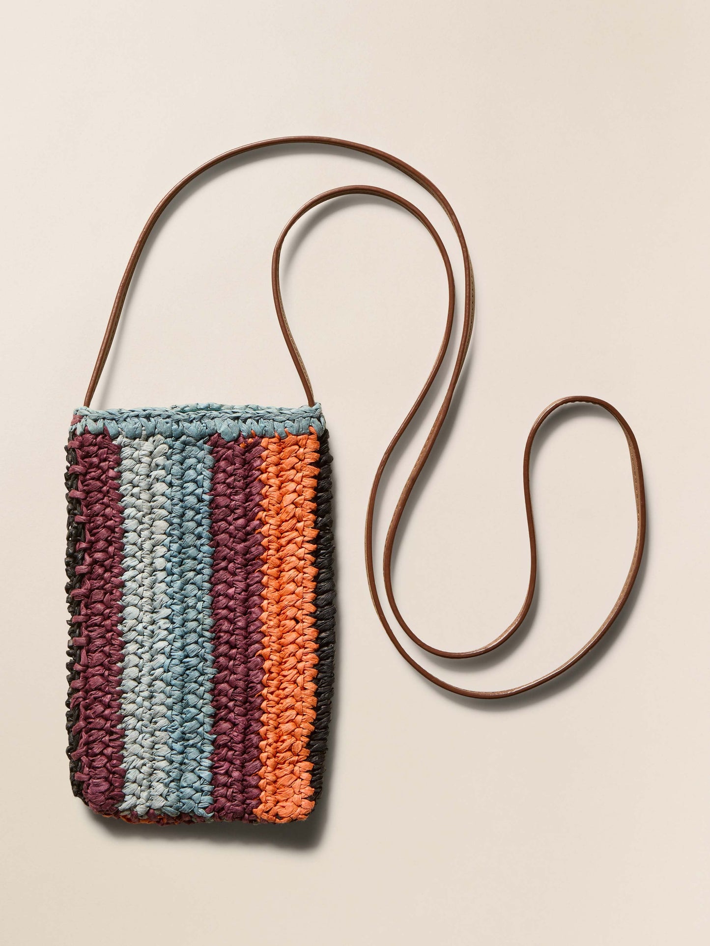 Straw Stripe Crossbody - Canyon Stripe