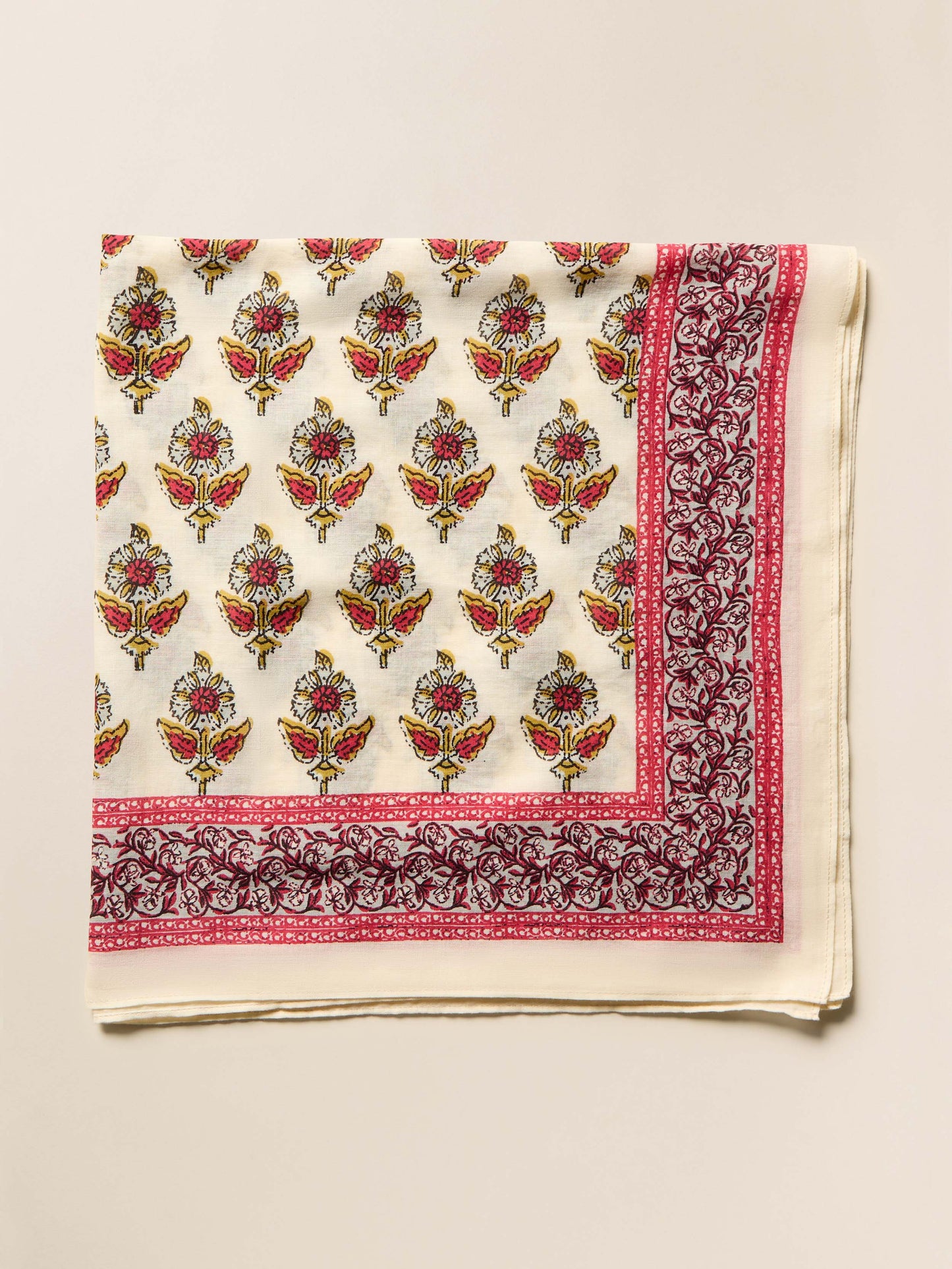 Antique Bouquet Bandana - Egret Multi
