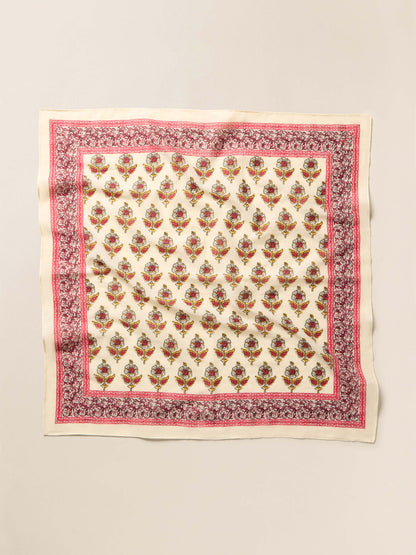 Antique Bouquet Bandana - Egret Multi