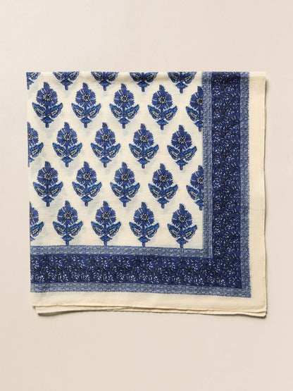 Antique Bouquet Bandana - Navy Multi