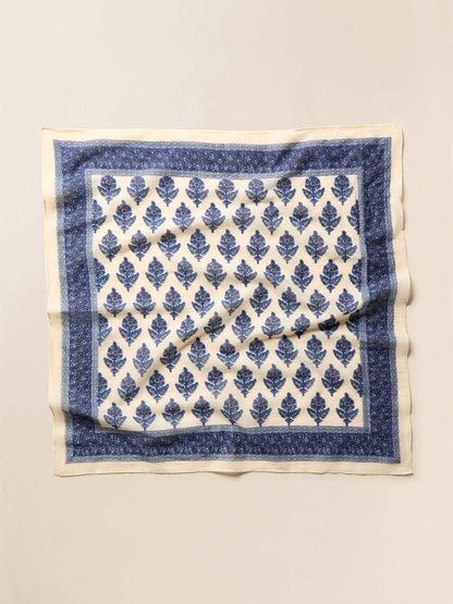 Antique Bouquet Bandana - Navy Multi
