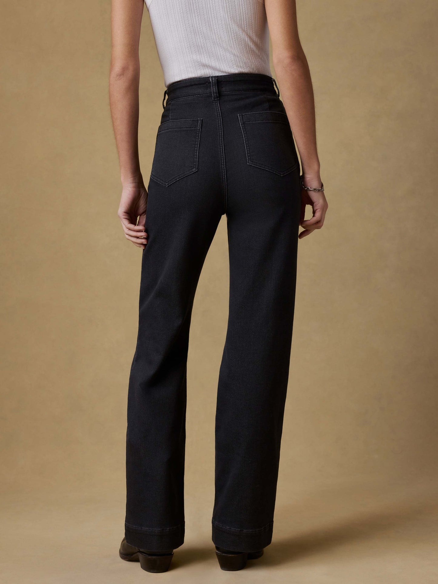 Stretch Terry Patch Pocket Pant - Onyx Black