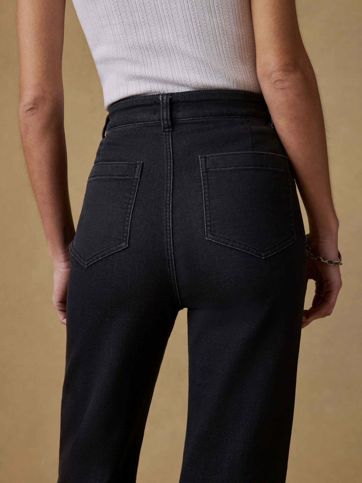 Stretch Terry Patch Pocket Pant - Onyx Black