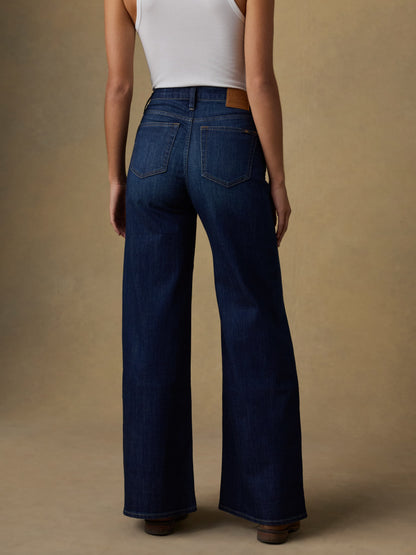Saturday Denim Wide Leg - Dark Sea Wash