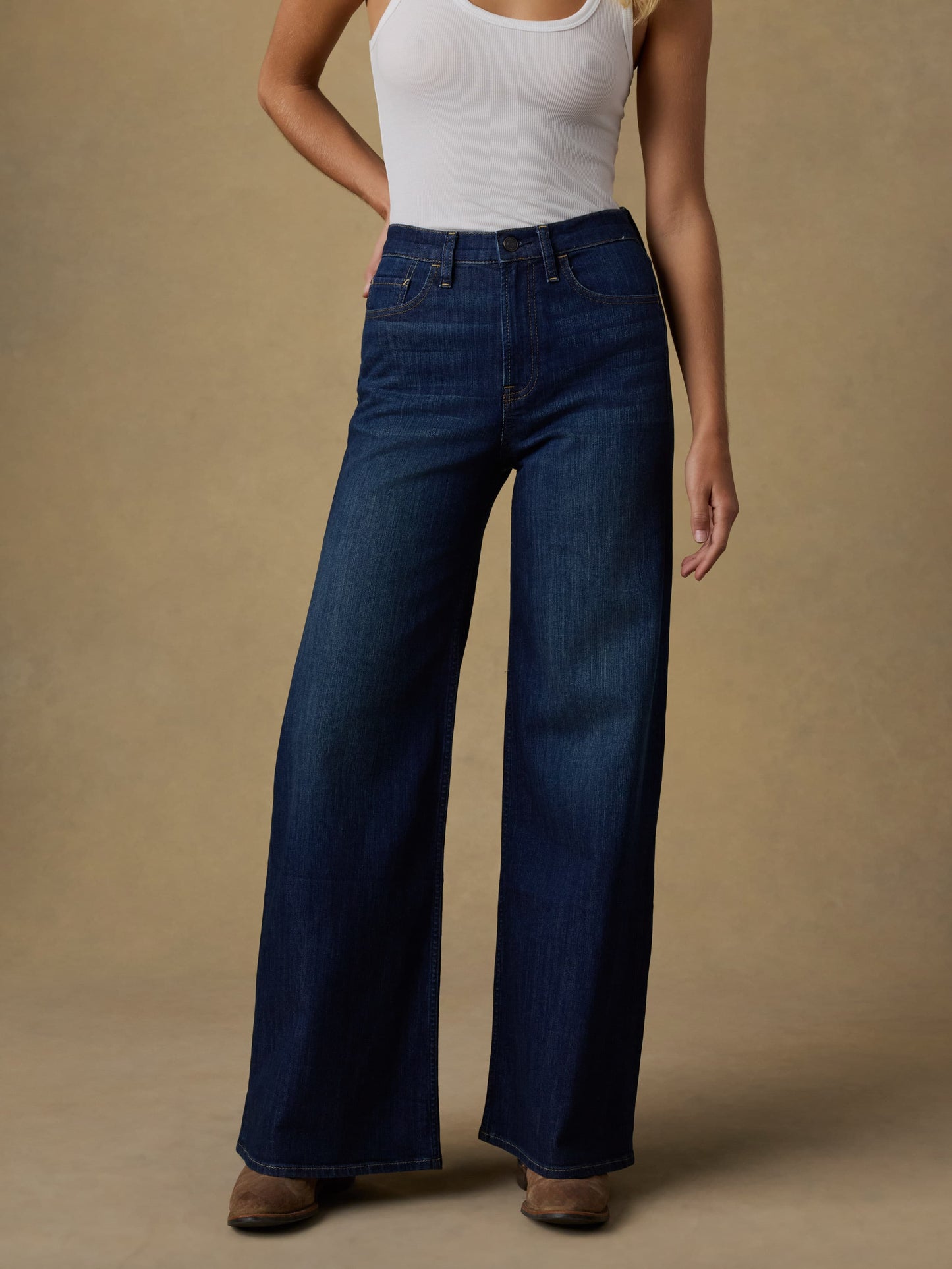 Saturday Denim Wide Leg - Dark Sea Wash