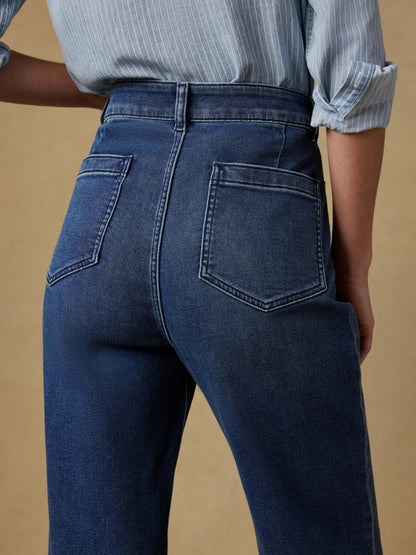 Stretch Terry Patch Pocket Pant - Creekstone Wash