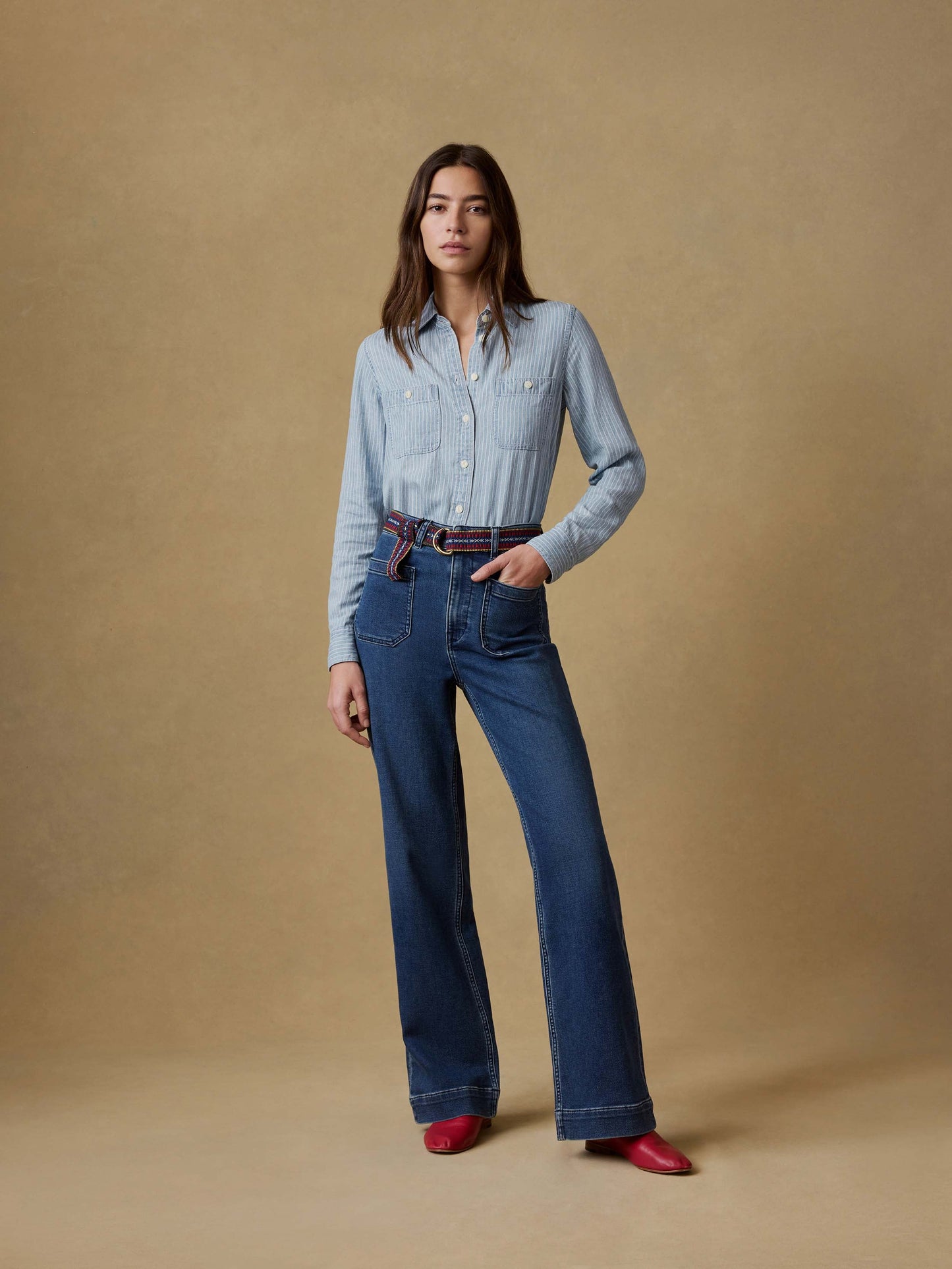 Stretch Terry Patch Pocket Pant - Creekstone Wash