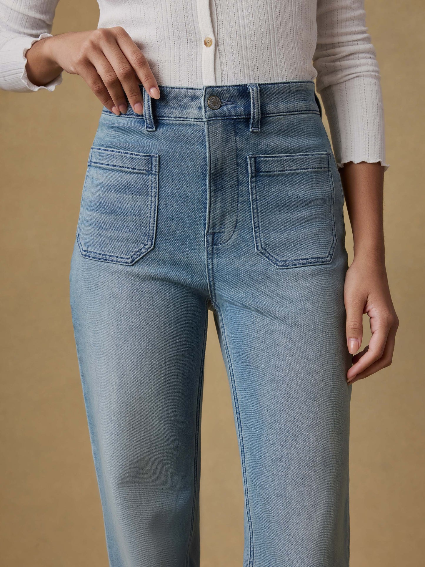 Stretch Terry Patch Pocket Pant - Eastern Shore Wash