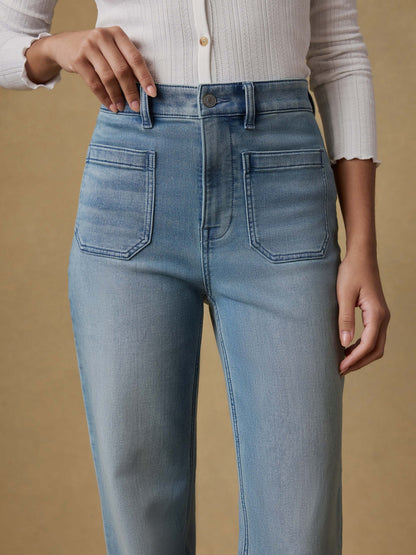 Stretch Terry Patch Pocket Pant - Eastern Shore Wash