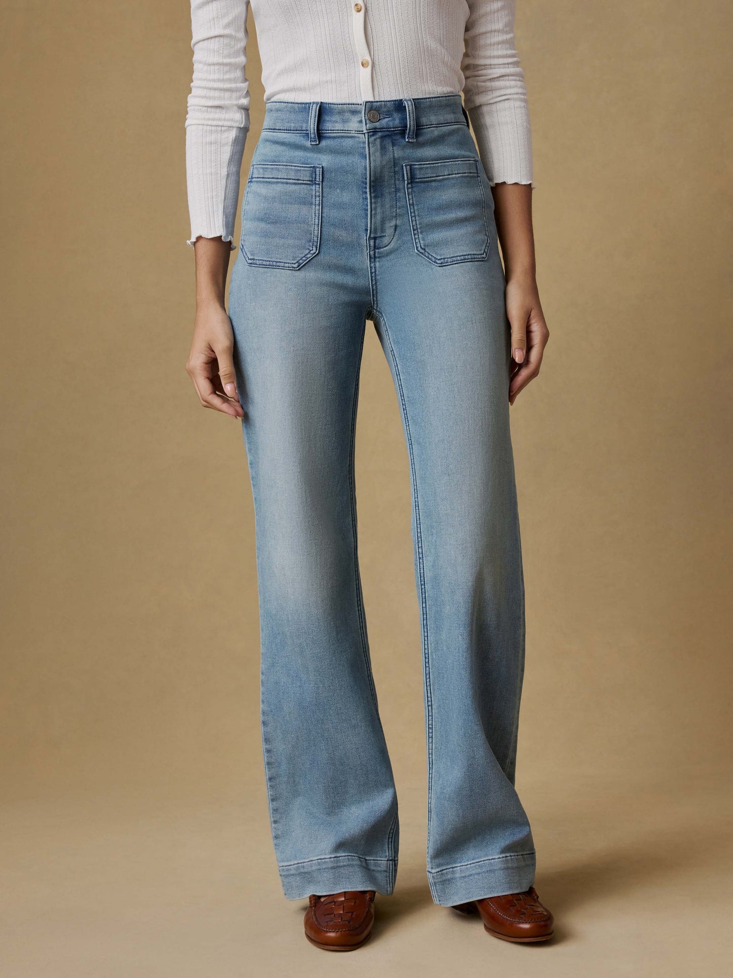 Stretch Terry Patch Pocket Pant - Eastern Shore Wash