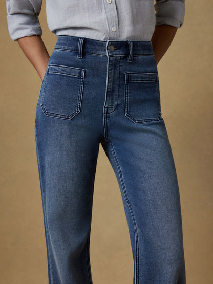Stretch Terry Patch Pocket Pant - Riverton