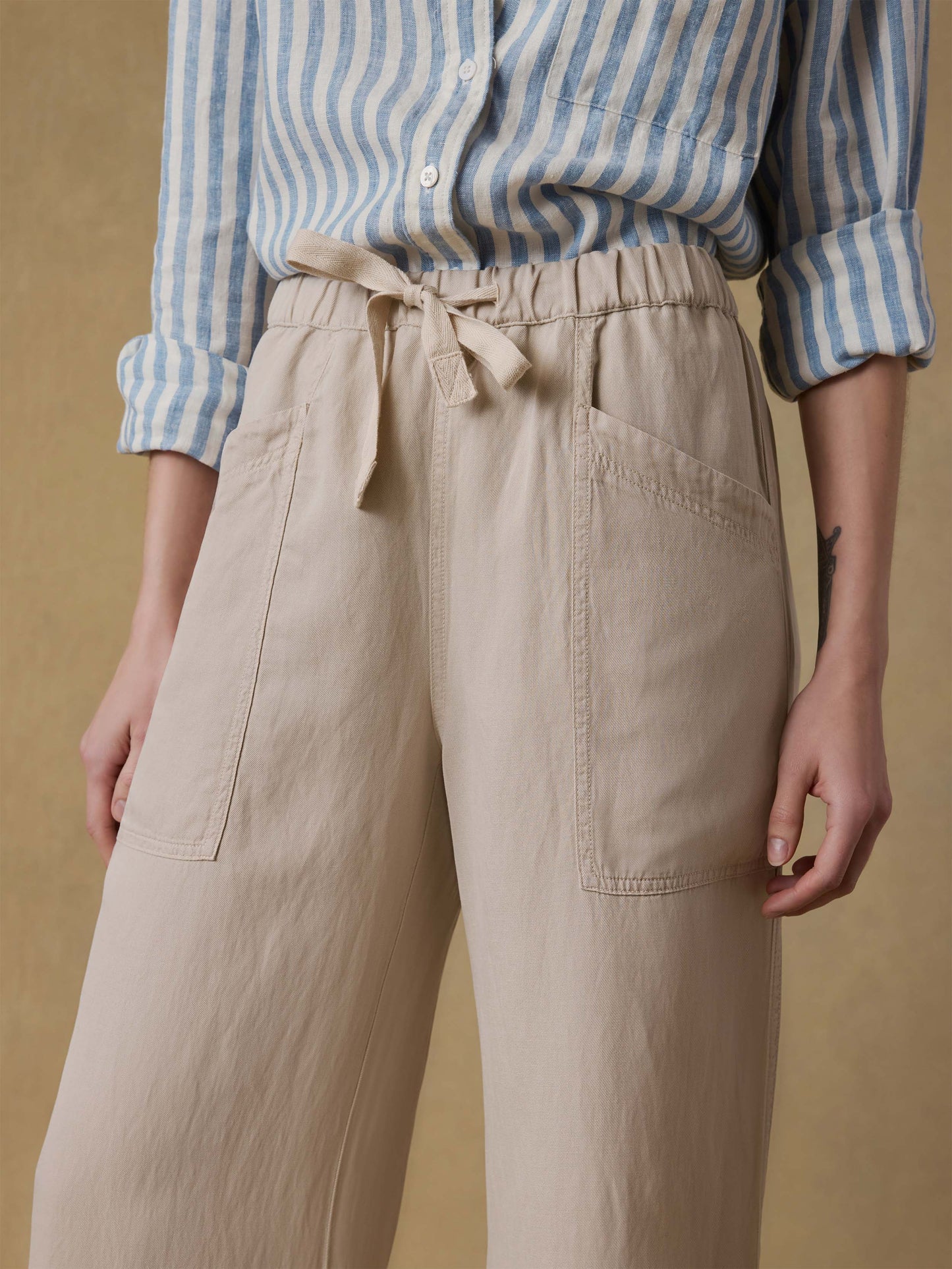 Topanga Drape Pant - Wheaten