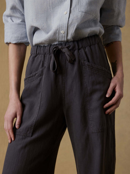 Topanga Drape Pant - Washed Black