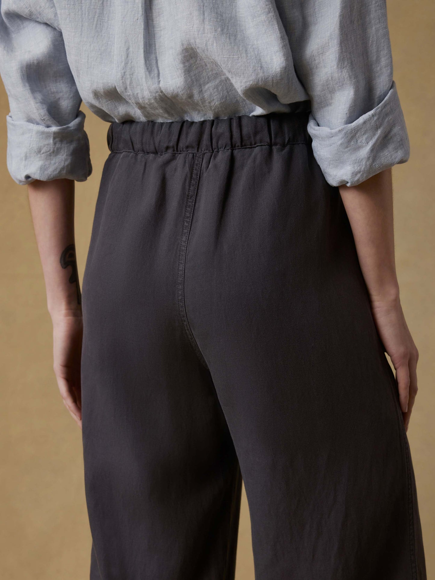 Topanga Drape Pant - Washed Black