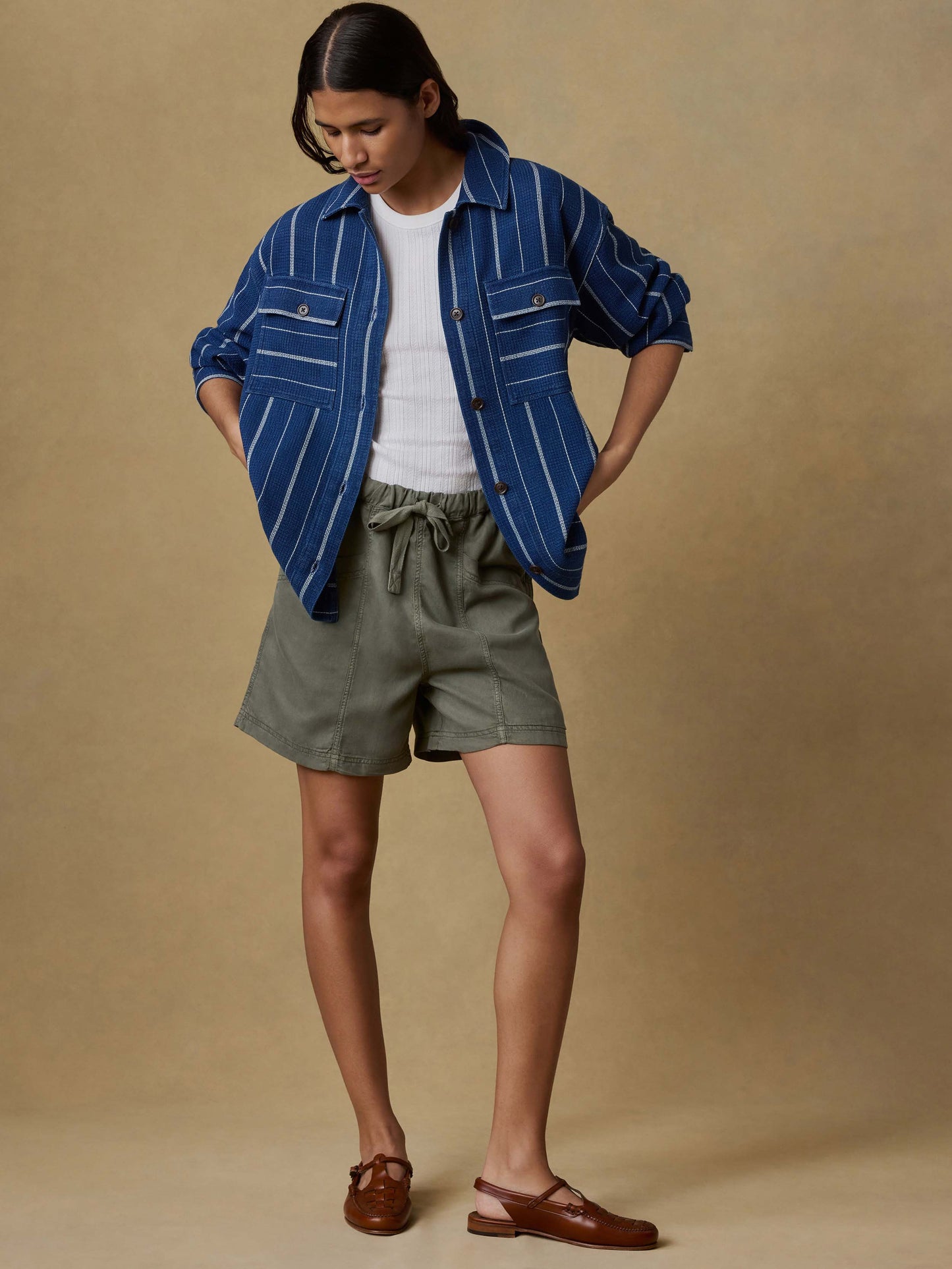Topanga Drape Short - Thyme
