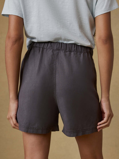 Topanga Drape Short - Washed Black