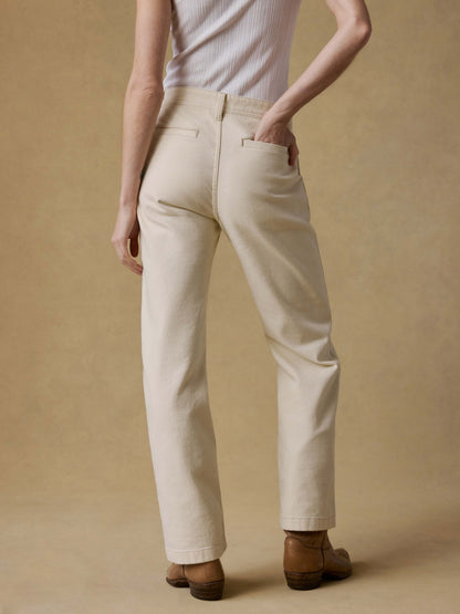 Sunwashed Canvas Dockside Pant - Sea Salt