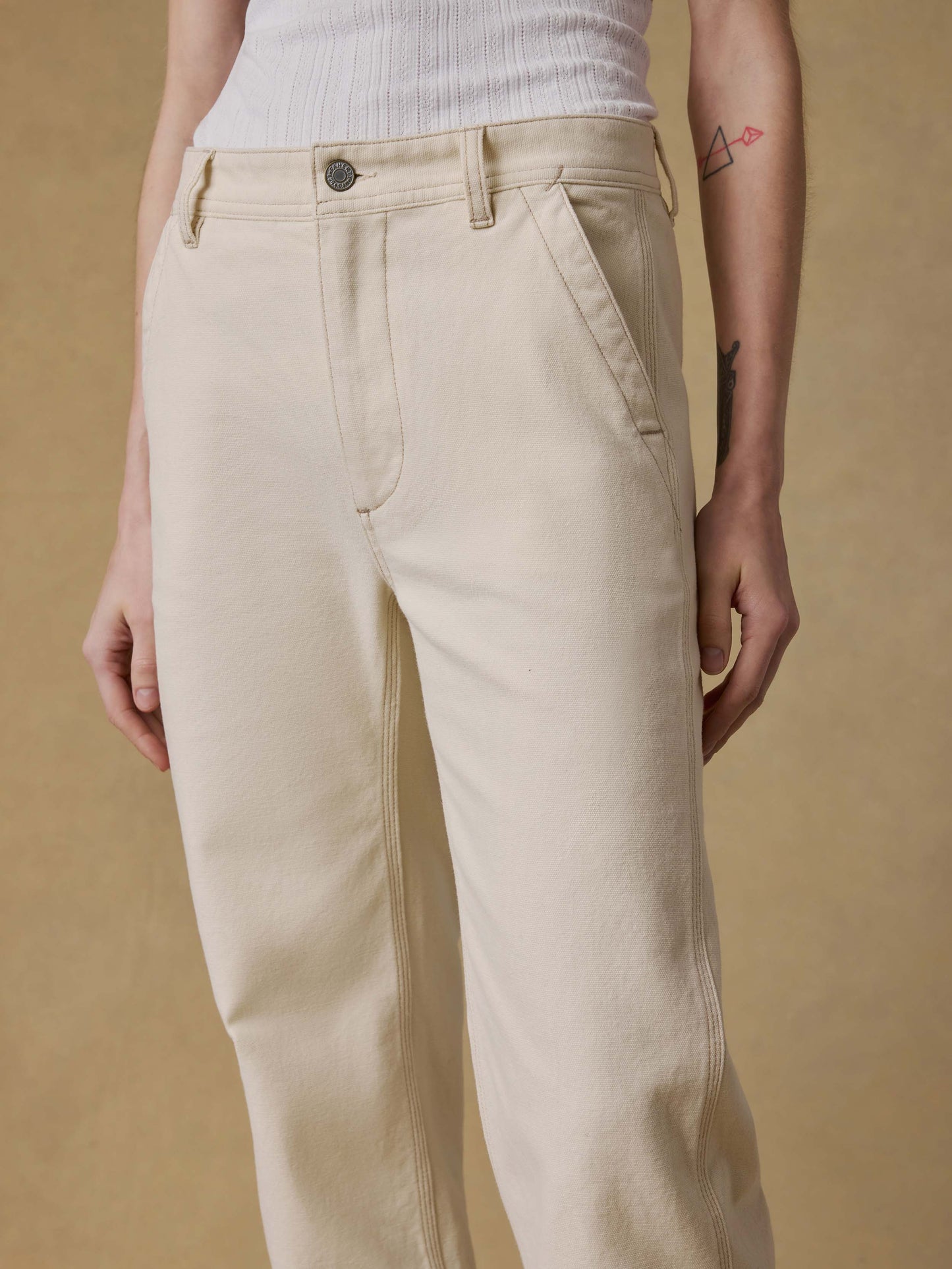 Sunwashed Canvas Dockside Pant - Sea Salt