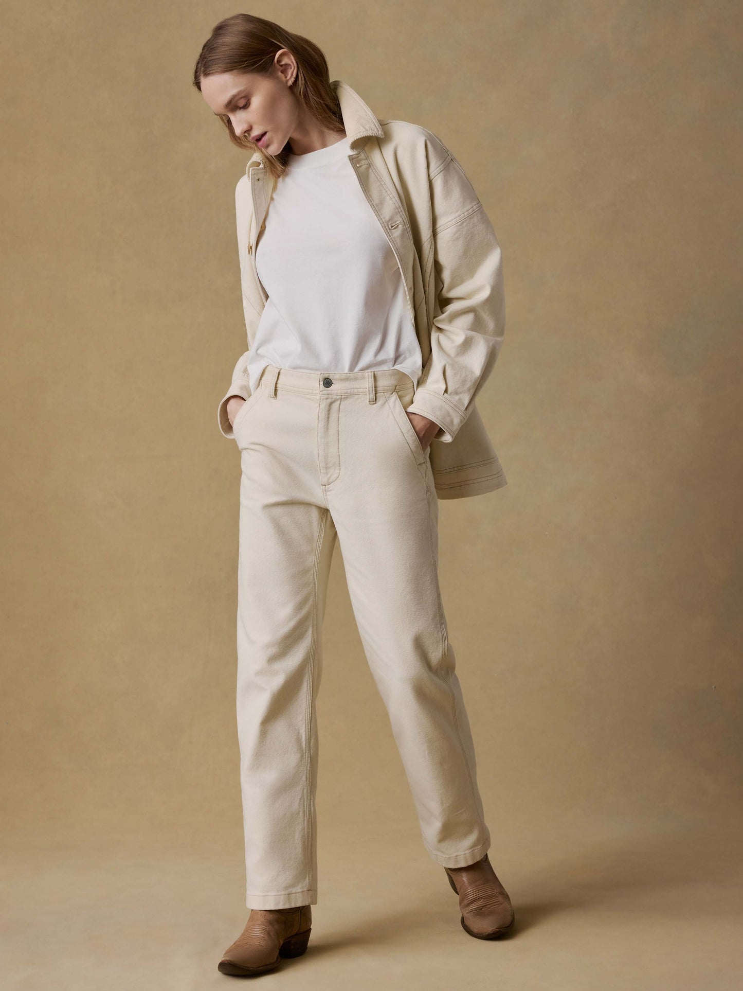 Sunwashed Canvas Dockside Pant - Sea Salt
