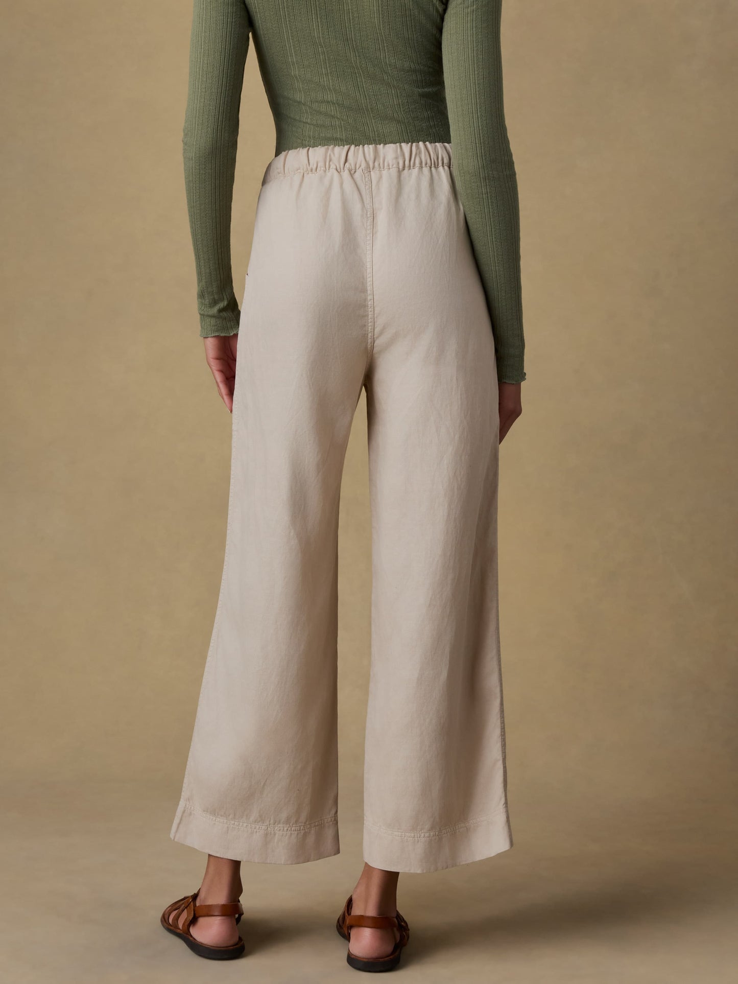Topanga Drape Ankle Pant - Wheaten