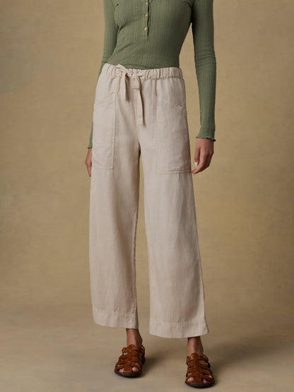 Topanga Drape Ankle Pant - Wheaten