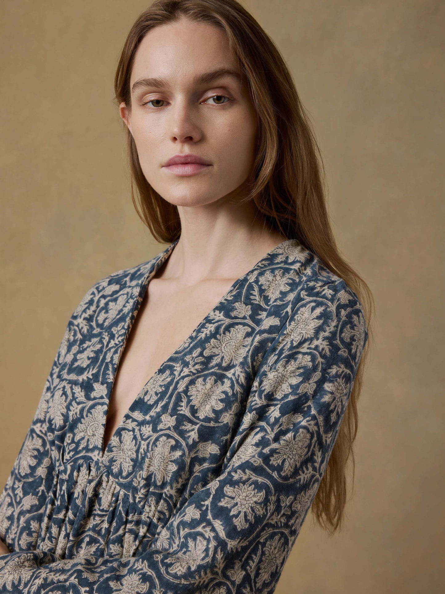 Dune Cotton Gauze Oceana Dress - Tranquil Tides Print