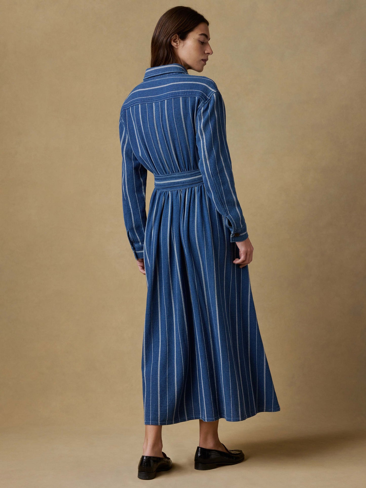 Island Tide Julia Wrap Dress - Indigo Drift Stripe