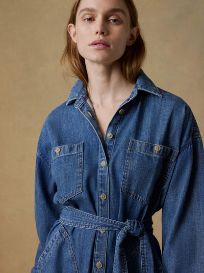 Sunfair Denim Cleo Shirtdress - Beacon Hill Wash