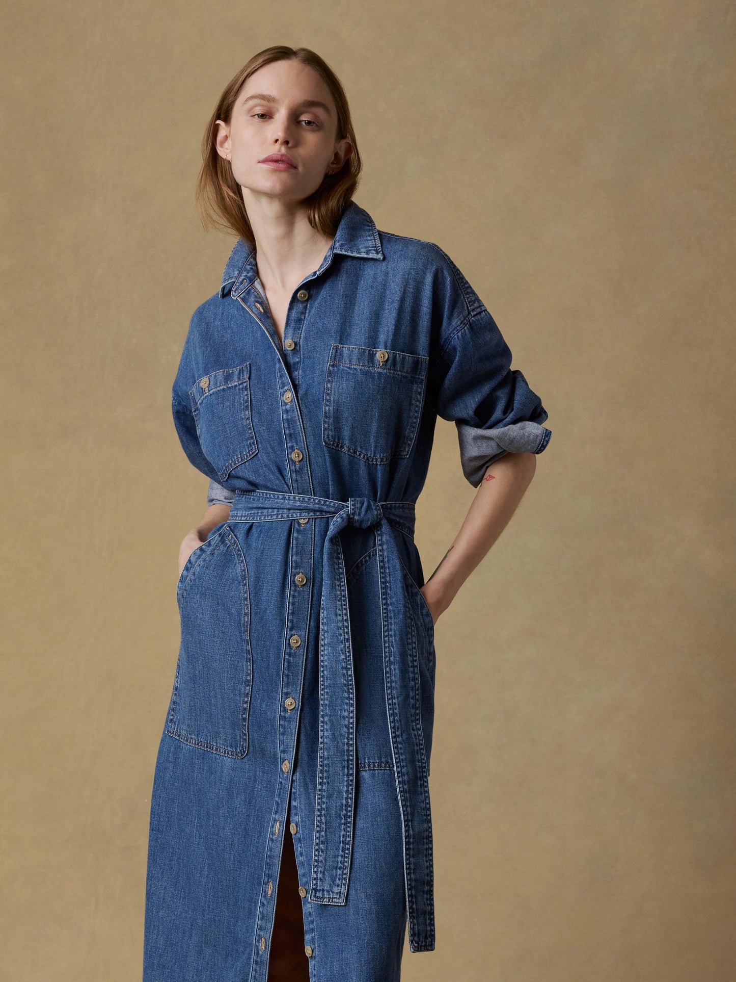 Sunfair Denim Cleo Shirtdress - Beacon Hill Wash