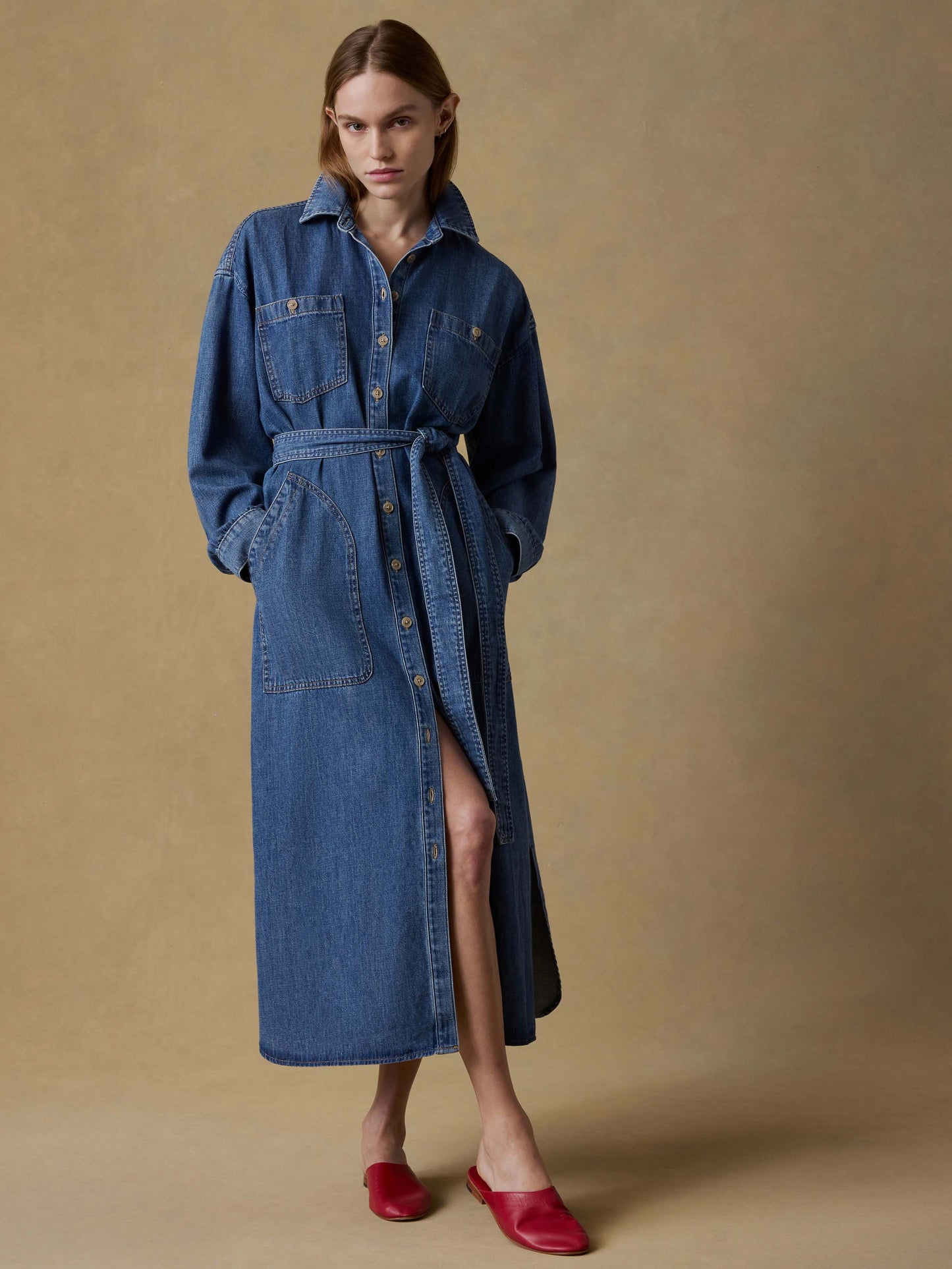Sunfair Denim Cleo Shirtdress - Beacon Hill Wash