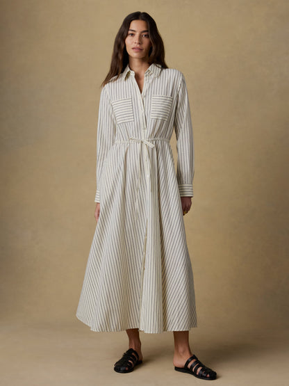 Catalina Shirtdress - Ocean Mist Stripe