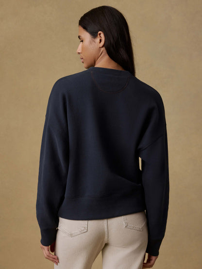 High Standard Fleece Vintage Crewneck - Black