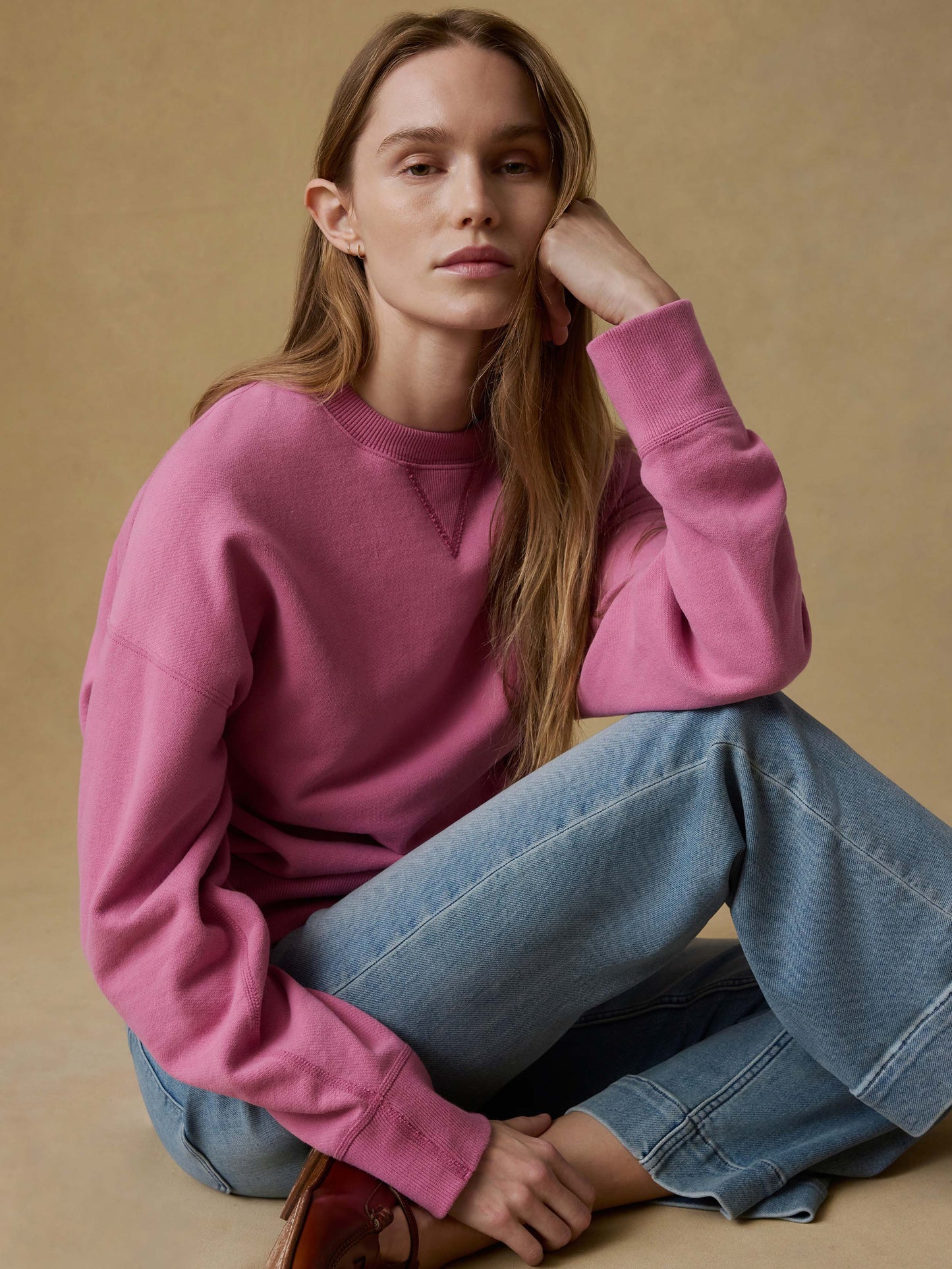 High Standard Fleece Vintage Crewneck - Ibis Rose