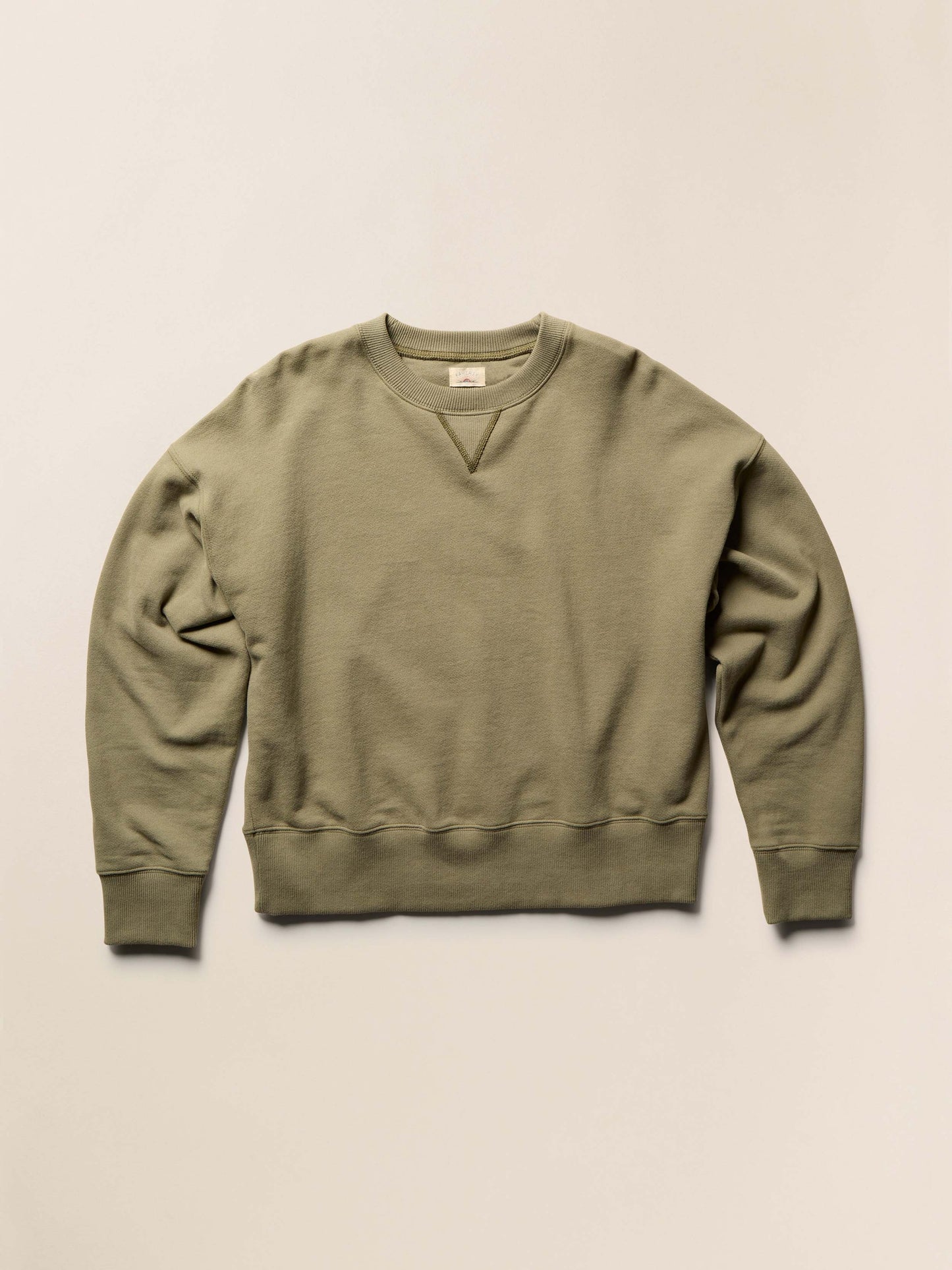 High Standard Fleece Vintage Crewneck - Island Olive