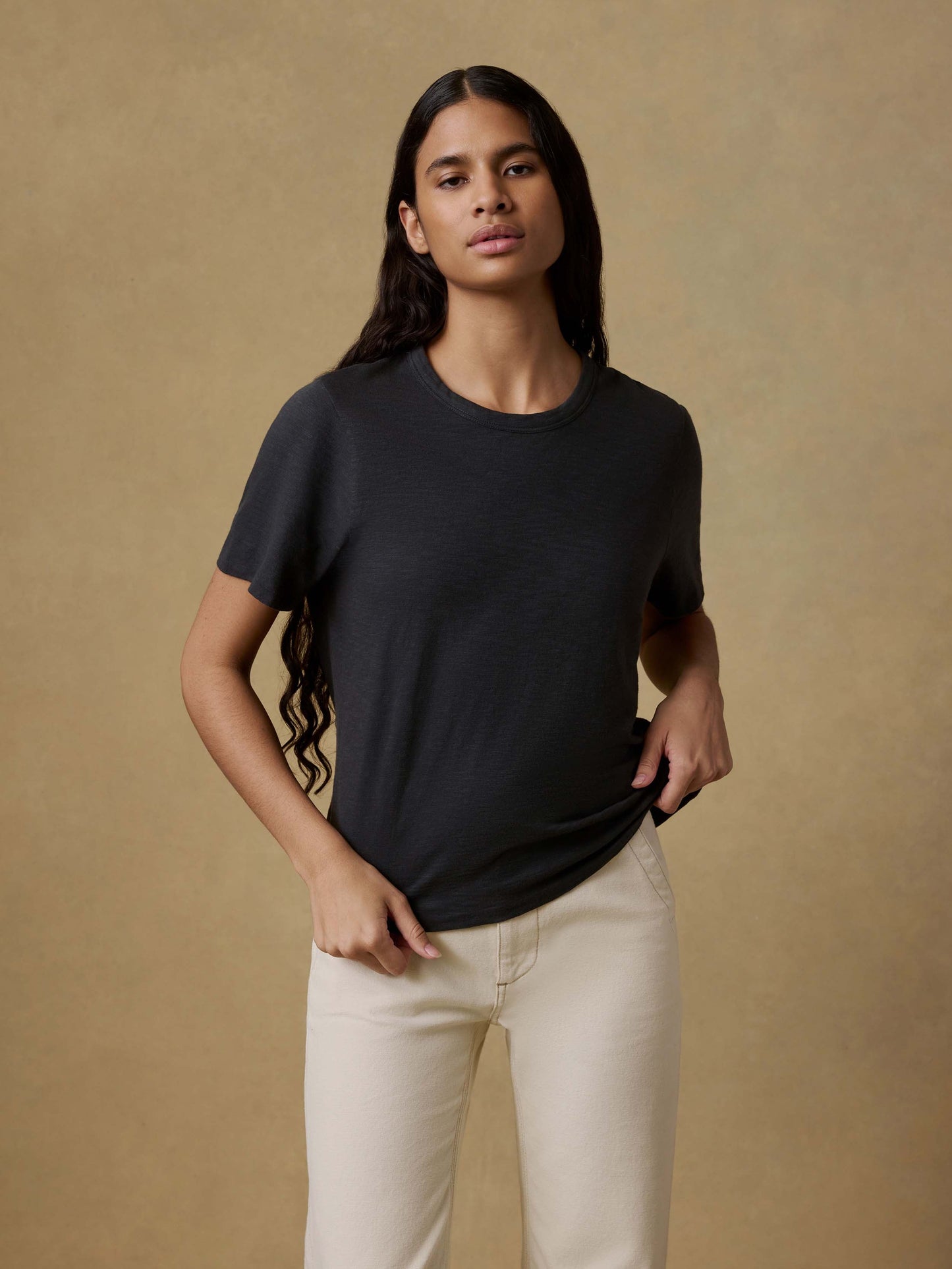 Sunwashed Regenerative Tee - Washed Black