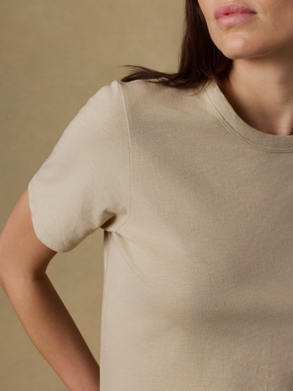 Sunwashed Regenerative Tee - White Pepper